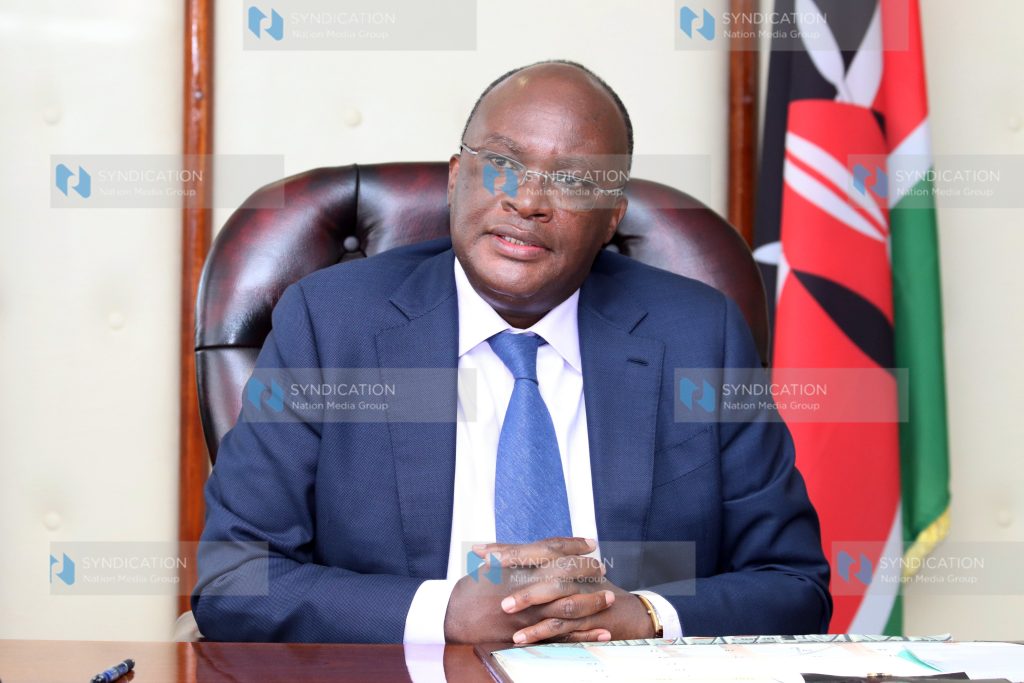 Cabinet Secretary for transport James Macharia