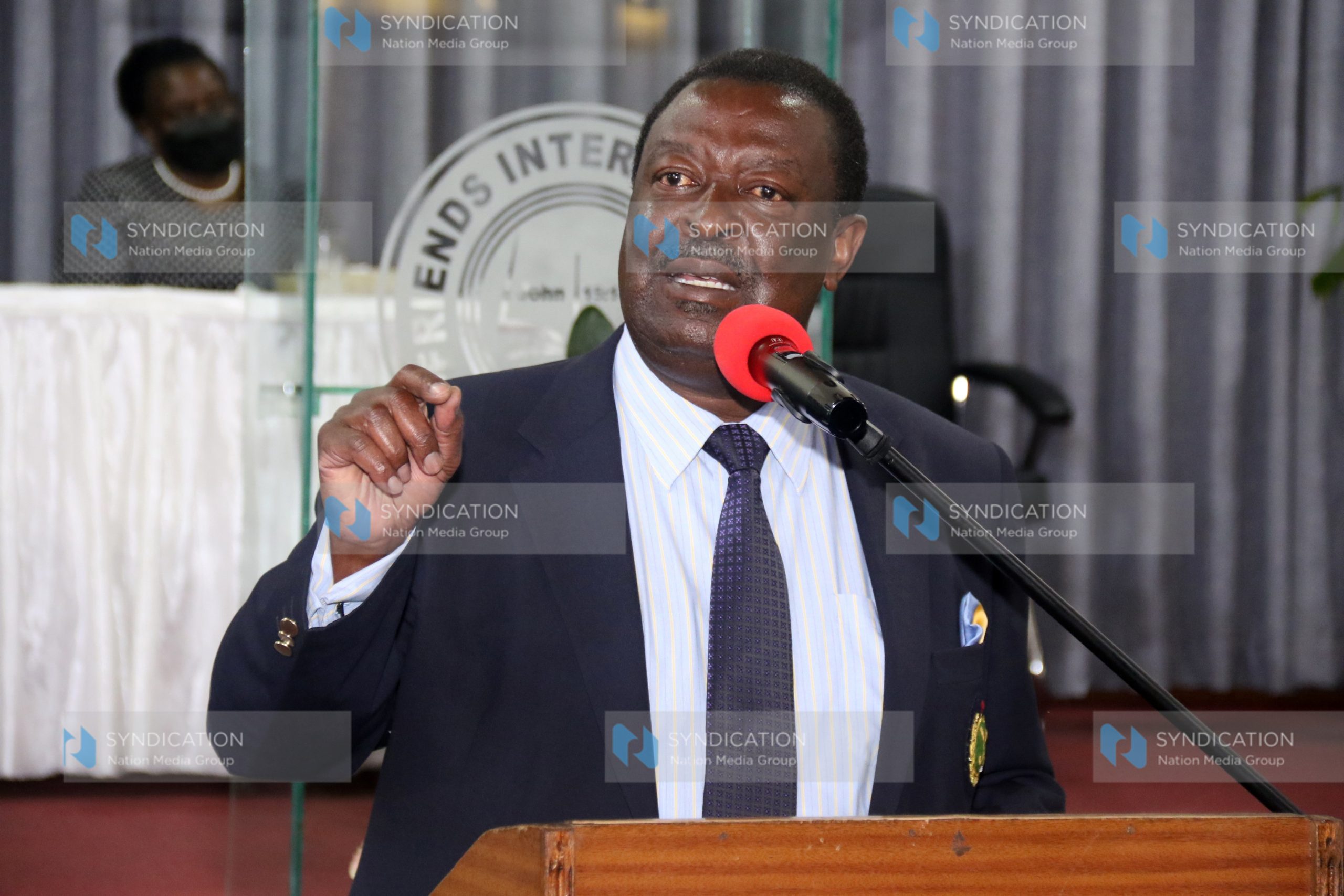 Amani National Congress leader Musalia Mudavadi addresses faithful