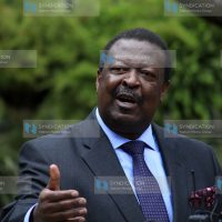 Musalia Mudavadi addressing the media