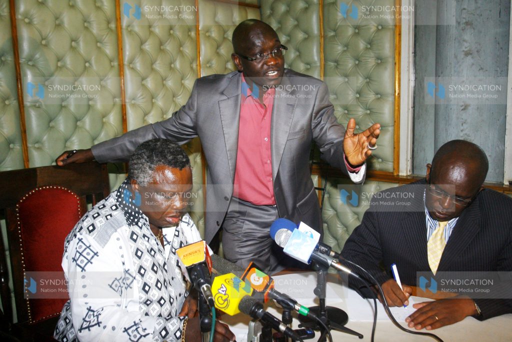 A press briefing at the Ministry of Labour offices on the ongoing nurses’ strike