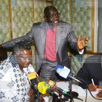 A press briefing at the Ministry of Labour offices on the ongoing nurses’ strike