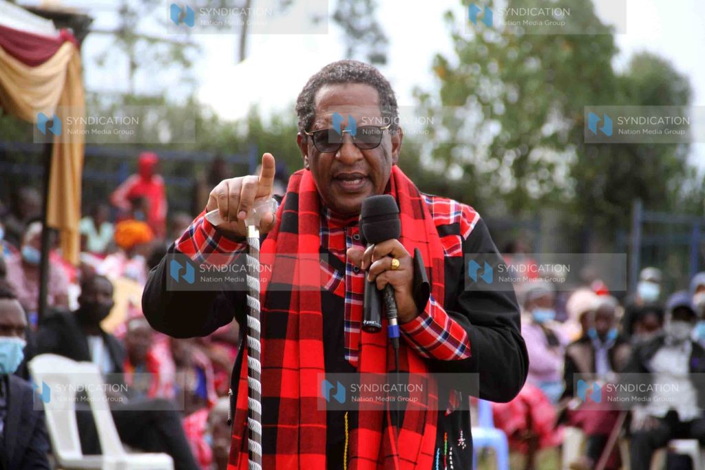 Cabinet secretary for Environment Keriako Tobiko speaking