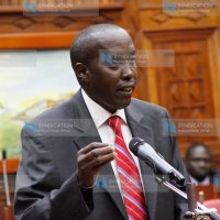 Joseph Ole Lenku during the Parliamentary departmental committee meeting on security