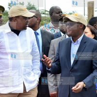 A routine inspection tour of the Standard gauge Railway (SGR) Project, Phase 2A