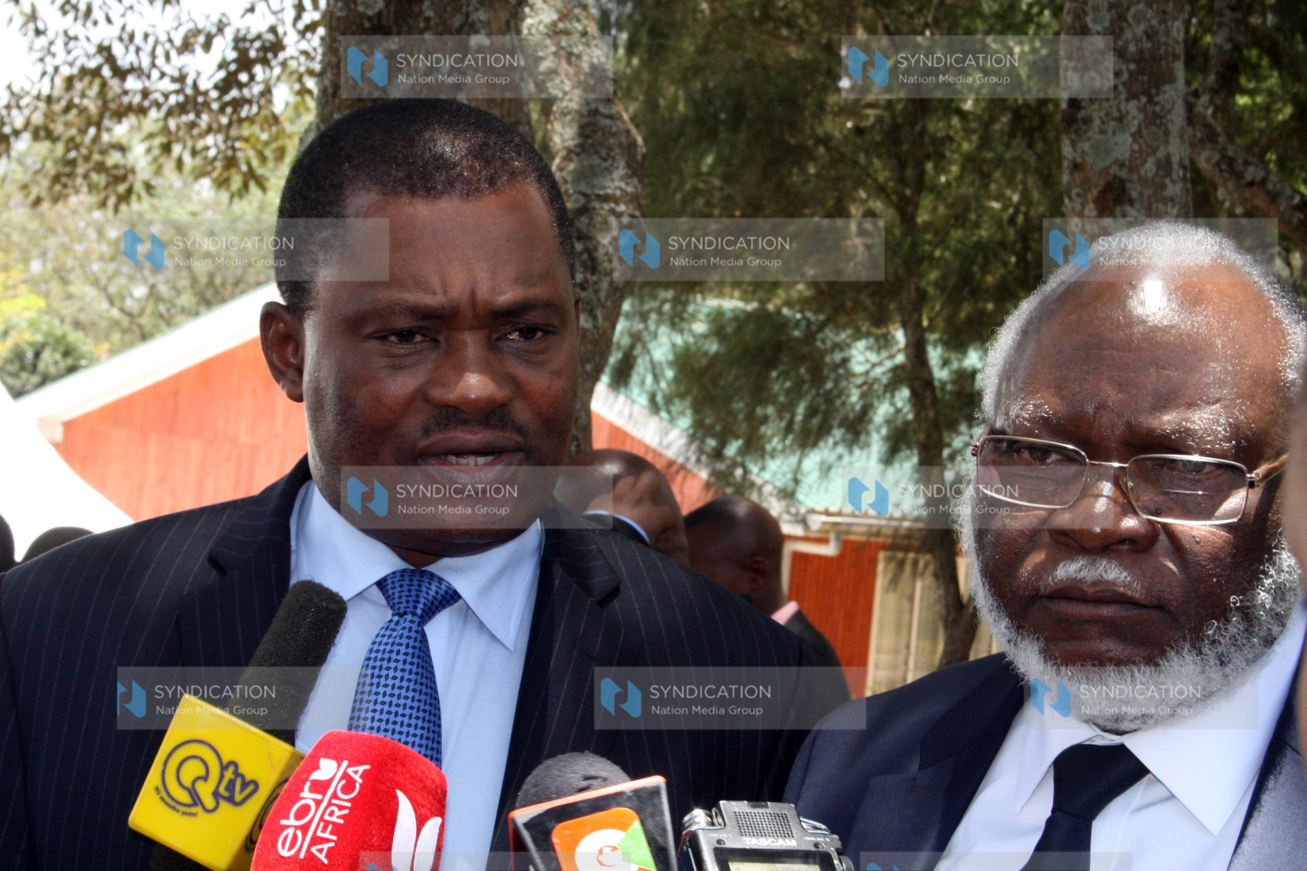 Speaker of the National Assembly Justin Muturi and Migori Senator Wilfred Machage