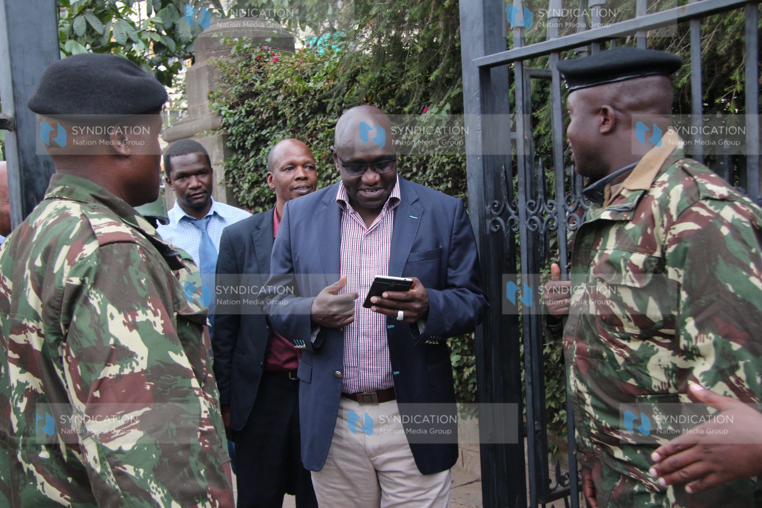 Ekuru Aukot entering the Supreme Court