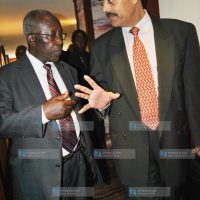 Kenya's Foreign Affairs Minister Sam Ongeri with vice chairman KEPSA Vimal Shah