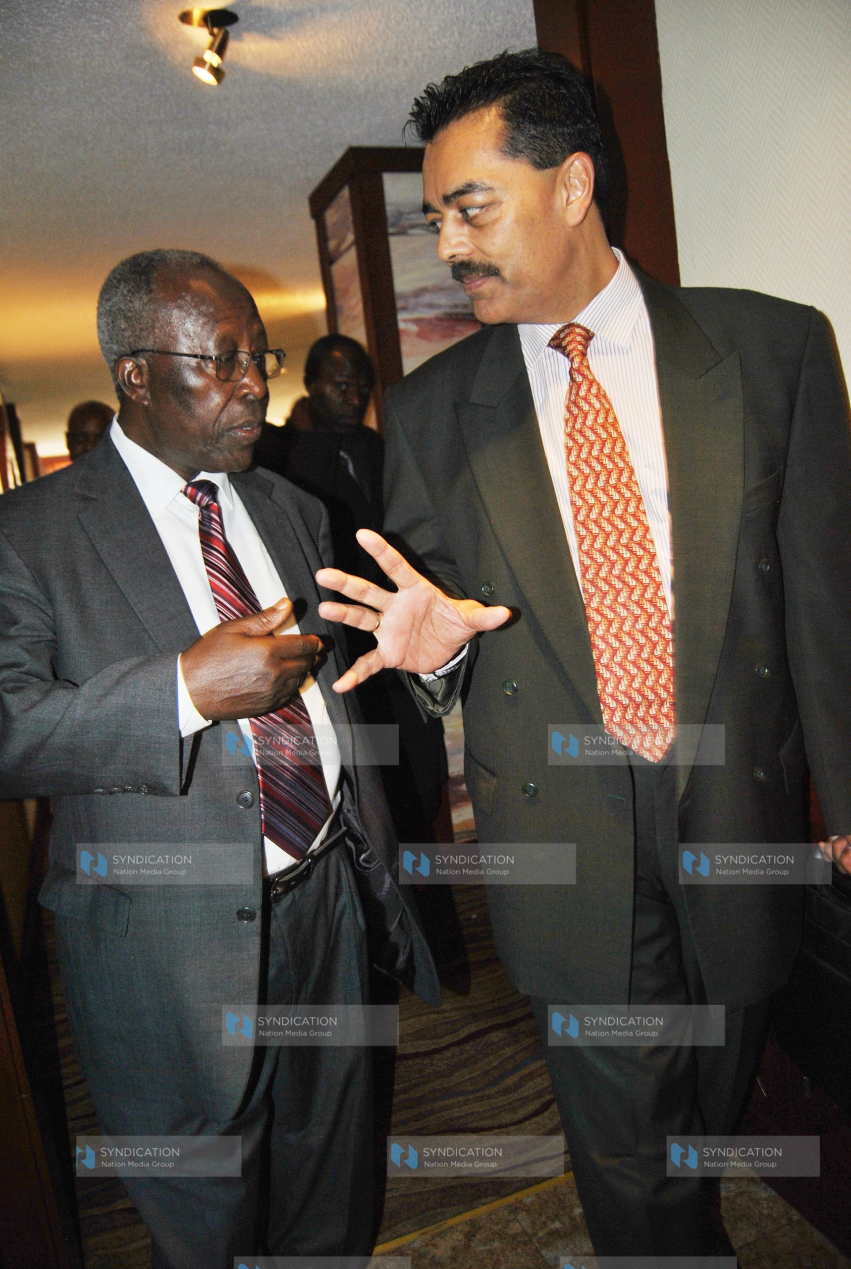 Kenya’s Foreign Affairs Minister Sam Ongeri with vice chairman KEPSA Vimal Shah