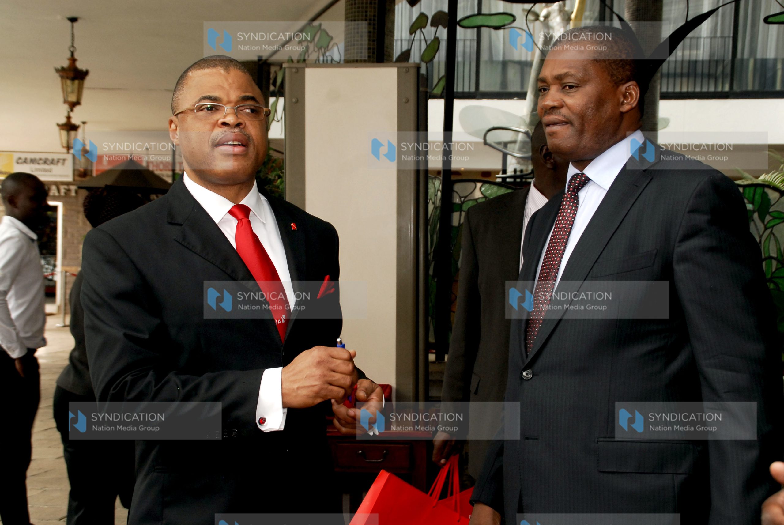 UBA Kenya MD/CEO Tunji Adeniyi and Speaker of the National Assembly Justin Muturi