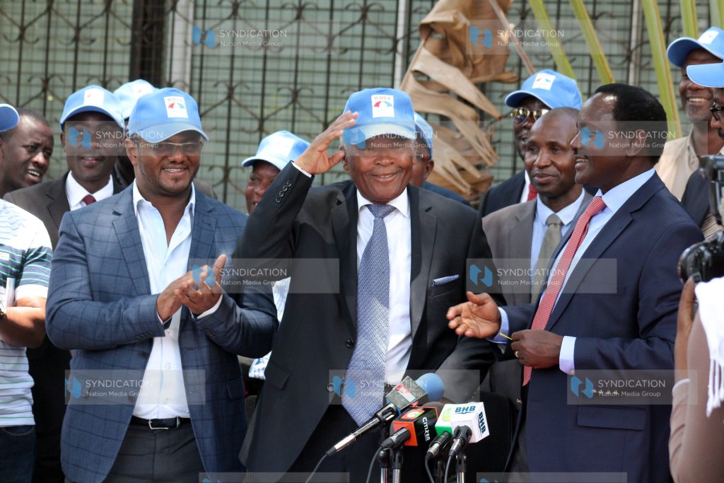 Wiper Party Leader Kalonzo Musyoka, Secretary General Sen. Omar Hassan