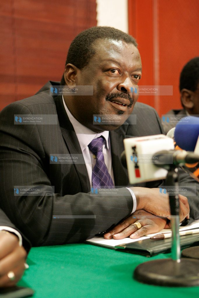 Deputy Prime Minister Musalia Mudavadi at a press conference