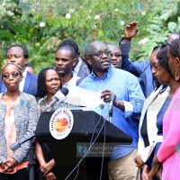 Third Way Alliance leader Ekuru Aukot introduced his shadow cabinet secretaries and advisors