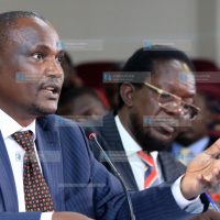 ODM Chairman John Mbadi giving views of the ODM party before Building Bridges taskforce
