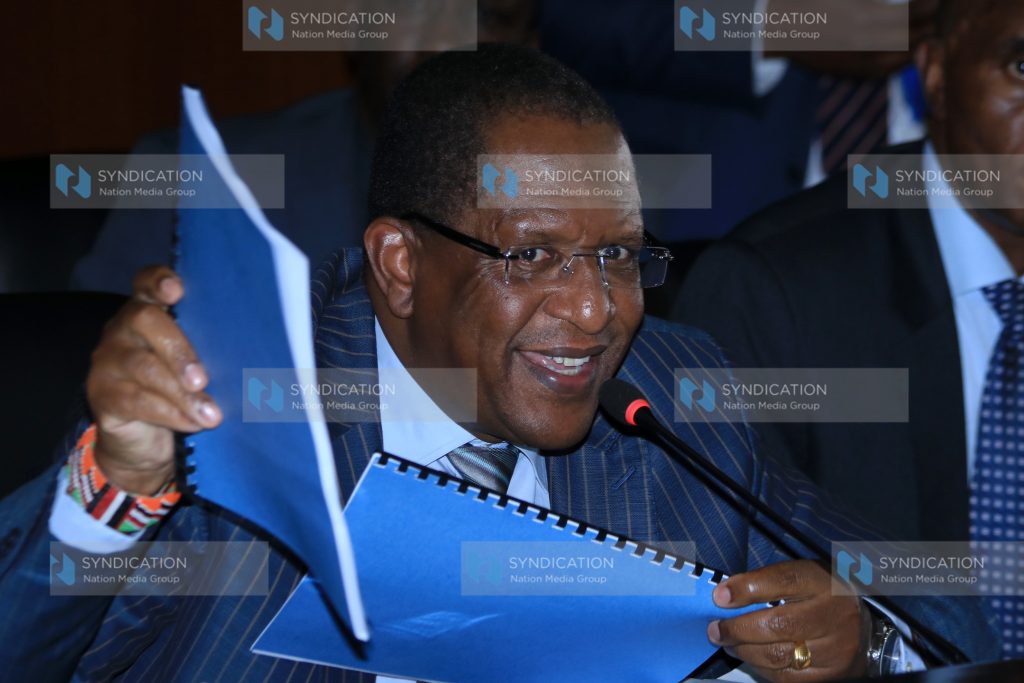 Cabinet Secretary for Environment and Forestry Keriako Tobiko