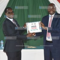 Education Cabinet Secretary Julius Migos Ogamba, and Education Principal Secretary Prof. Julius Bitok