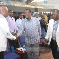 Prime Cabinet Secretary Musalia Mudavadi, Uasin Gishu County Governor Jonathan Bii, and President William Ruto’s aide Farouk Kibet