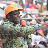 Wycliffe Oparanya addresses an Azimio La Umoja One Kenya Coalition Party rally