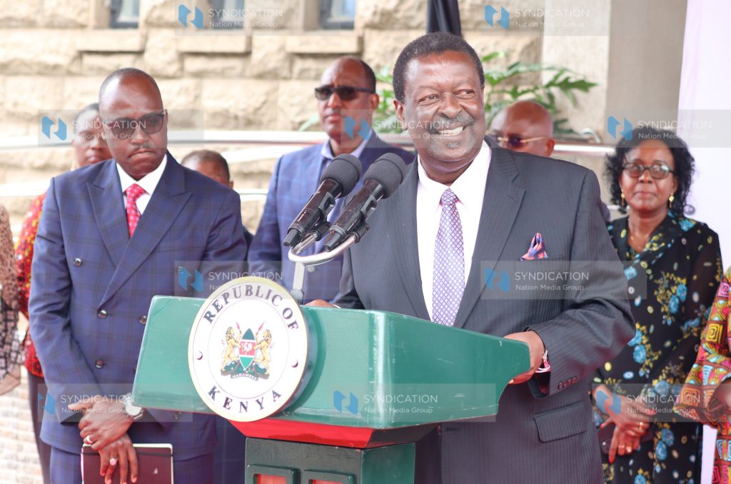 Prime Cabinet Secretary and Cabinet Secretary for Foreign and Diaspora Affairs Musalia Mudavadi