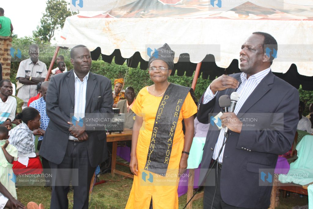 Wycliffe Oparanya introduces a university lecturer and aspiring senatorial candidate