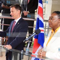 Foreign Affairs Cabinet Secretary Amb. Monica Juma and Foreign Secretary of the United Kingdom Jeremy Hunt