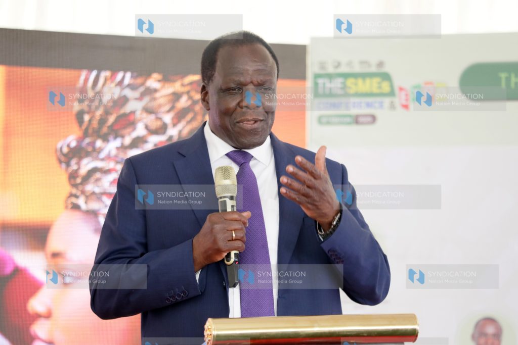 Co-operatives and Micro, Small and Medium Enterprises (MSMEs) Development Cabinet Secretary Wycliffe Oparanya