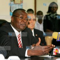 Youths and Sports Minister Paul Otuoma