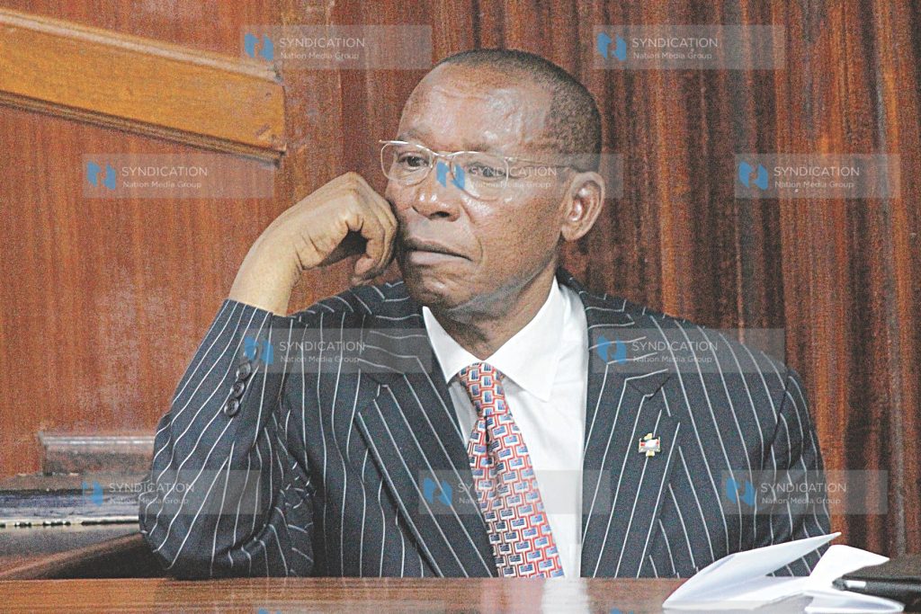 Education minister Mutula Kilonzo in a Nairobi court