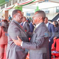 National Assembly Speaker Moses Wetangula confers with Prime Cabinet Secretary Musalia Mudavadi