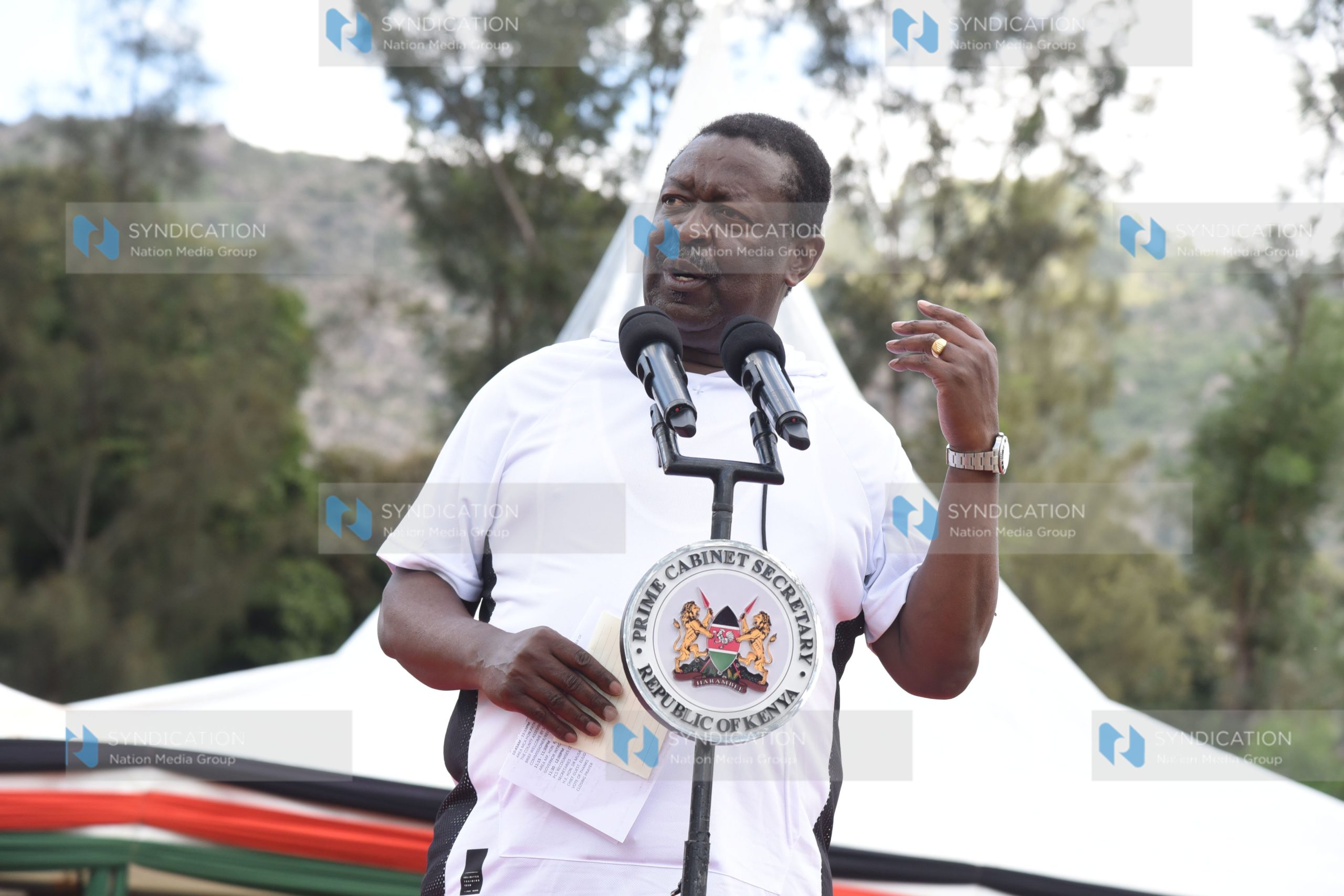 Prime Cabinet Secretary Musalia Mudavadi, who is also Cabinet Secretary for Foreign Affairs