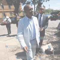 Juja MP William Kabogo leaving the court with his lawyer Nick Ndichu
