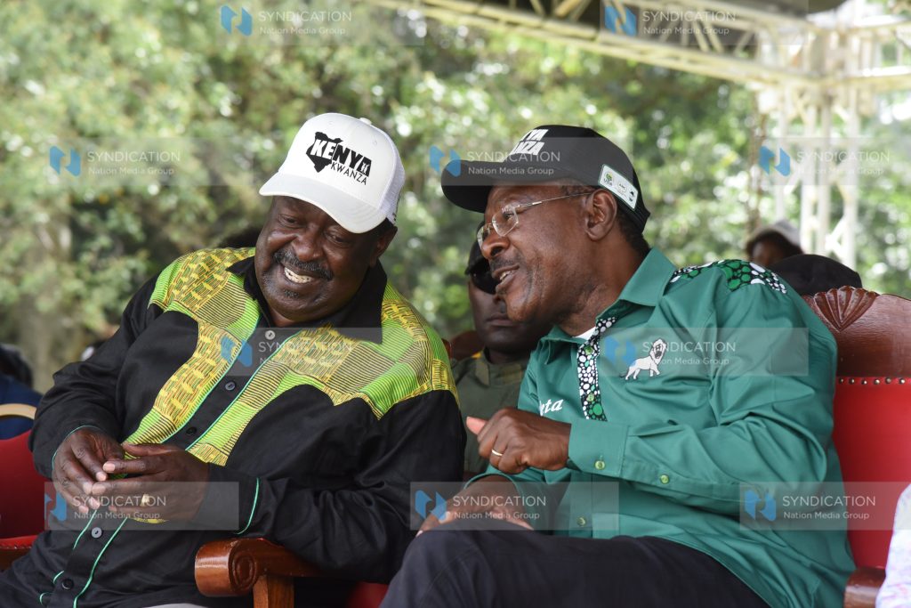 Kenya Kwanza leaders led by Musalia Mudavadi and Moses Wetang’ula