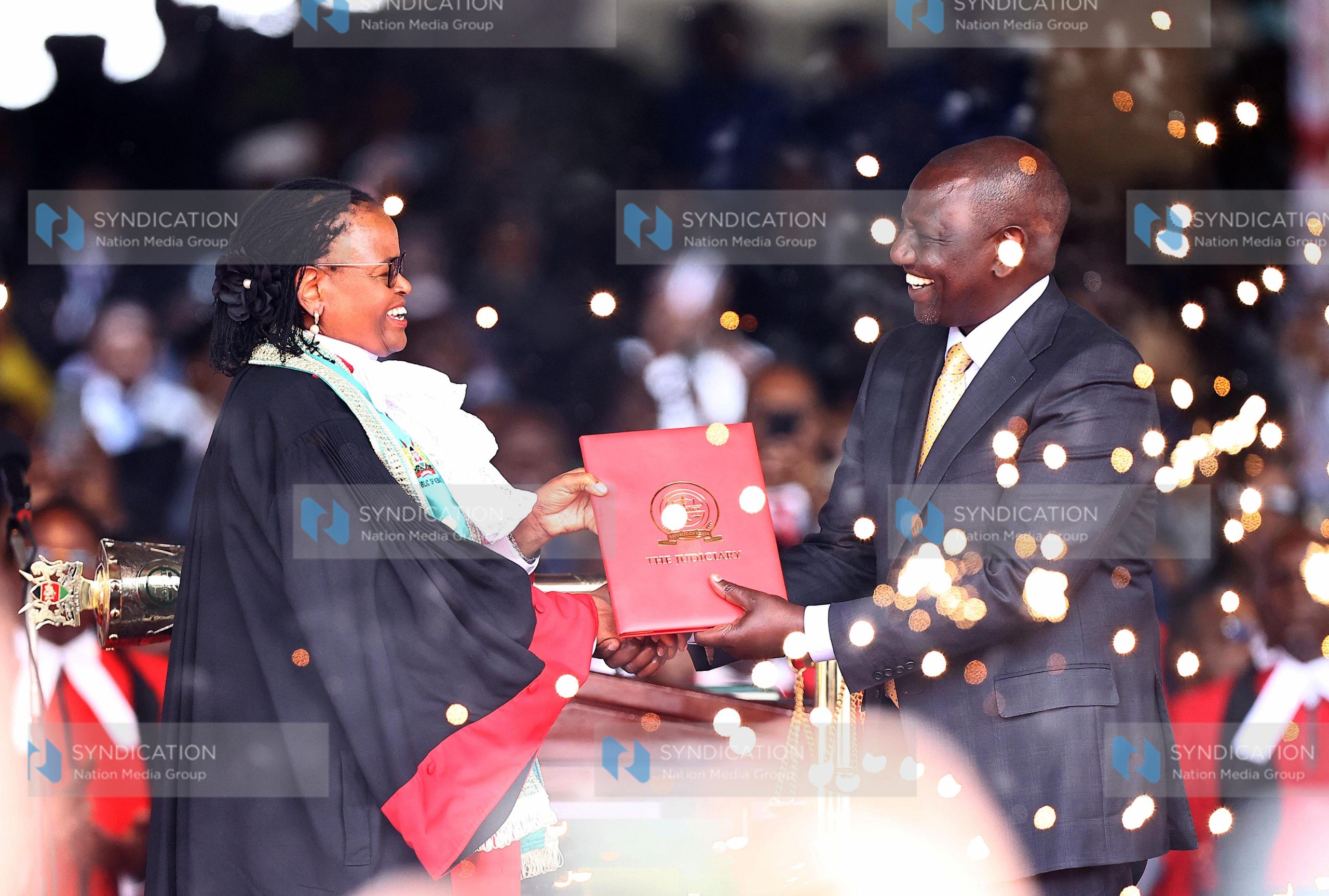 President William Ruto receives certificate from Chief Justice Martha Koome