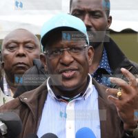 Environment CS Keriako Tobiko addresses journalists