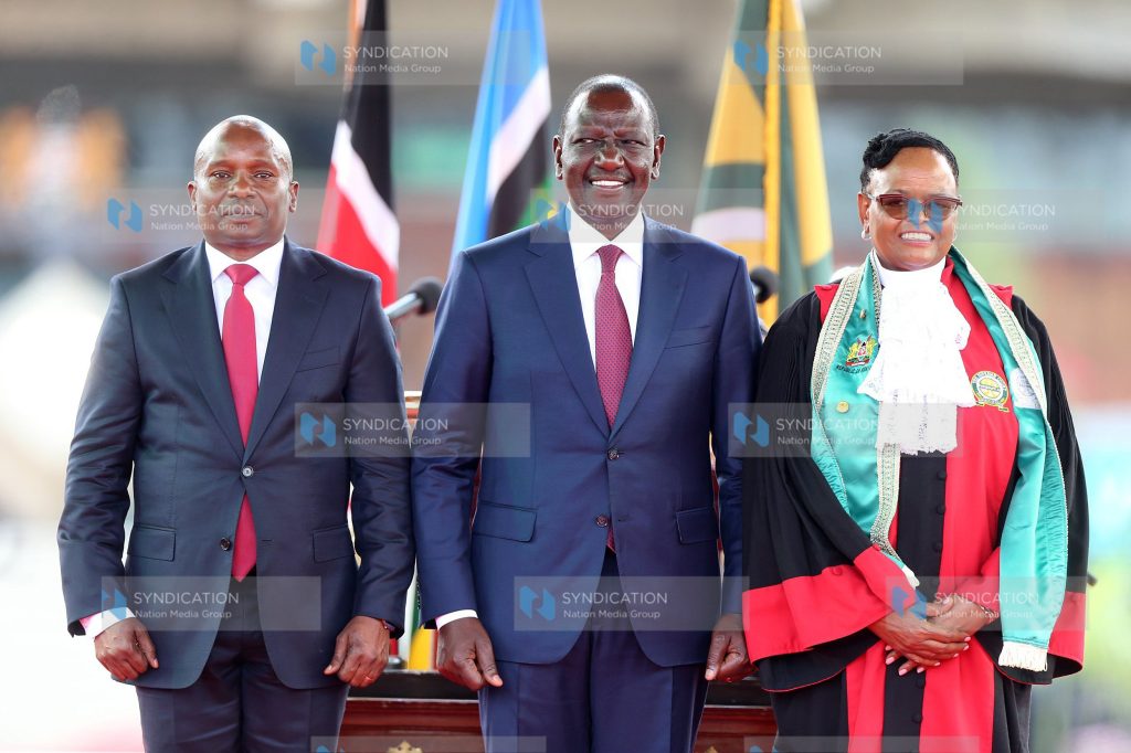 Kindiki's swearing-in ceremony