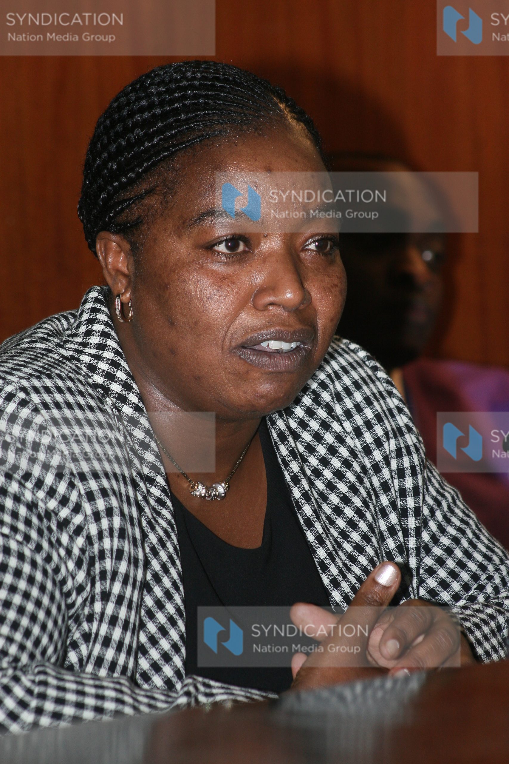 Monica Juma being vetted by the Defence and foreign relations committee