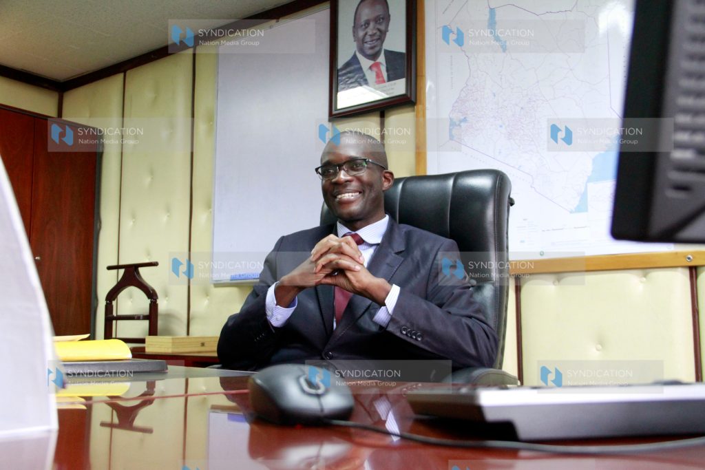 IEBC CEO Ezra Chiloba during the interview