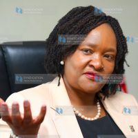 Cabinet Secretary for Investments, Trade and Industry Rebecca Miano during the interview