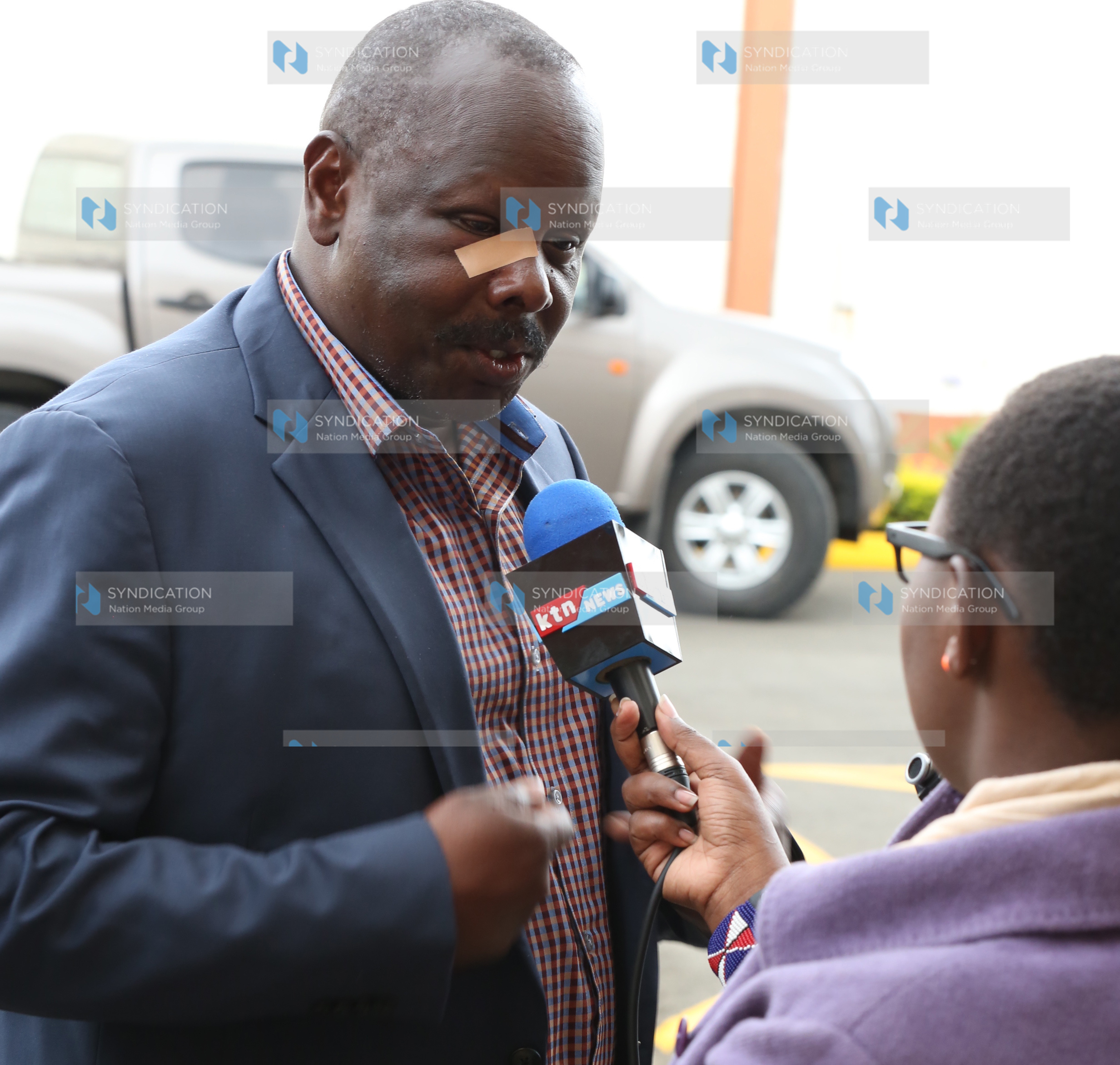 Bomet Governor Isaac Ruto talks to reporters upon arrival