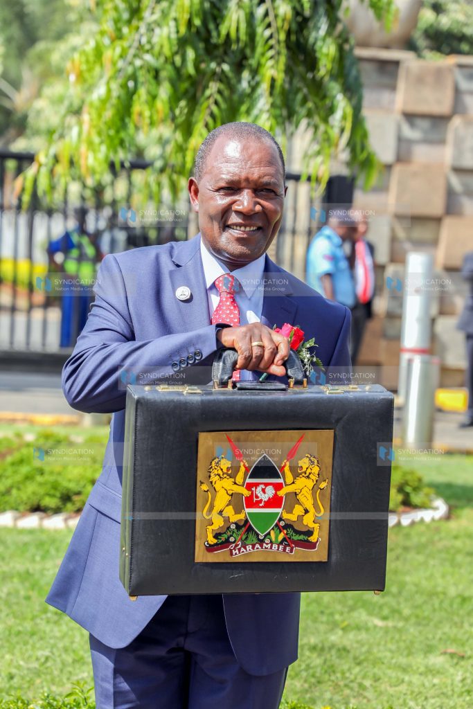 Prof. Njuguna Ndung'u at Parliament buildings