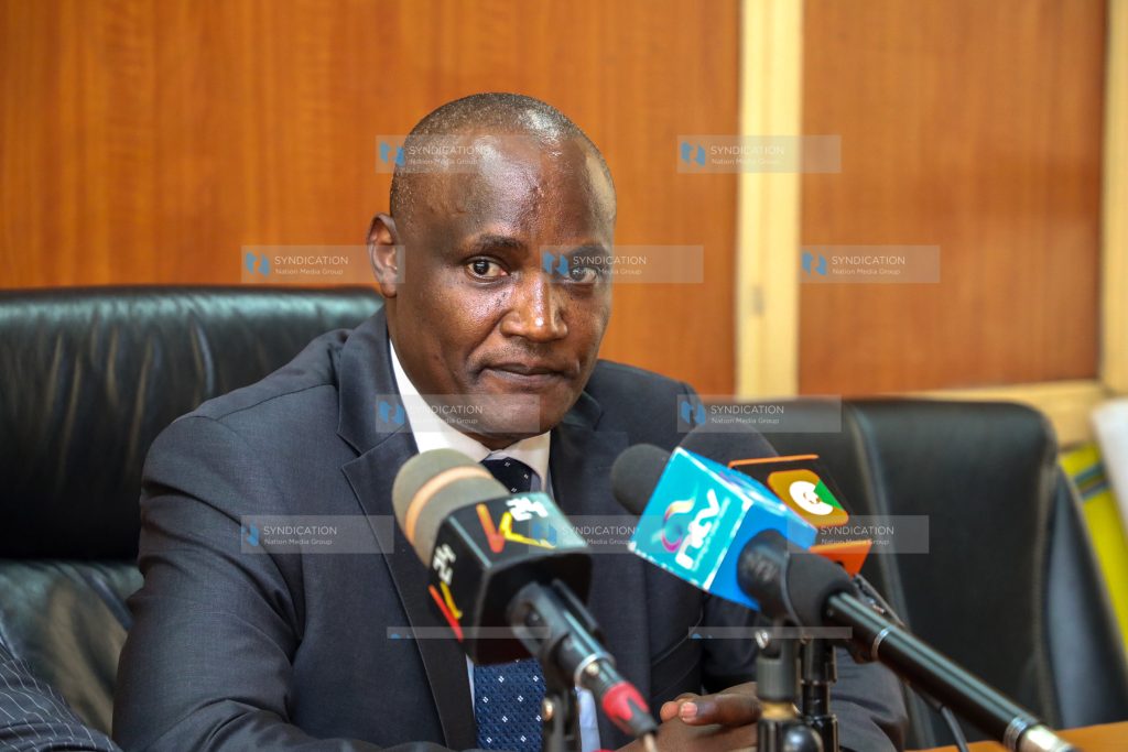 Public Accounts Committee (PAC) Chairperson John Mbadi addressing the media