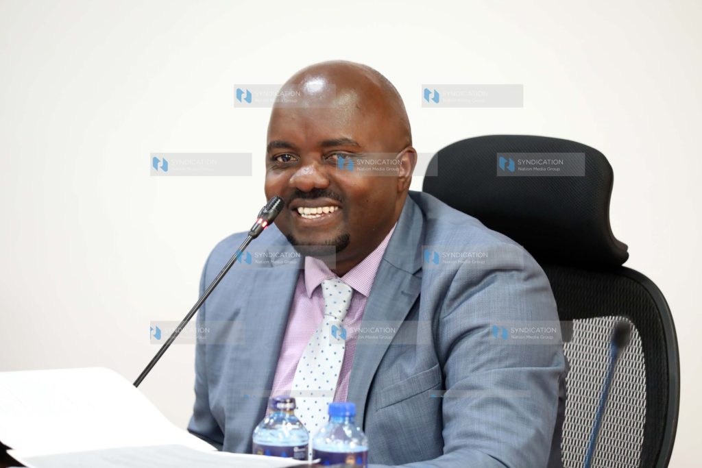 The chairperson National Assembly Public Accounts Committee and Butere MP Tindi Mwale during the session
