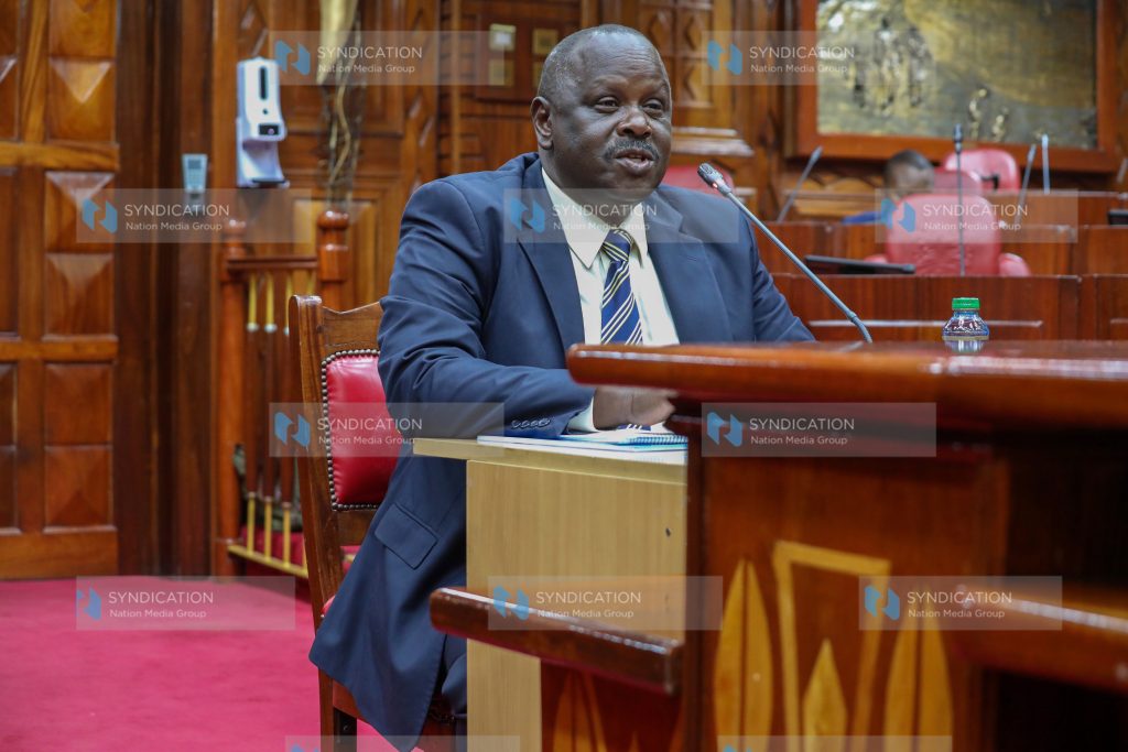 Isaac Kiprono Ruto before the Justice and Legal Affairs Committee