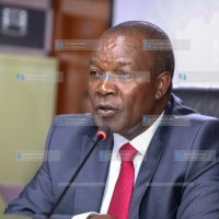 Prof. Njuguna Ndung'u when he appeared before the Committee on Public Debt and Privatization