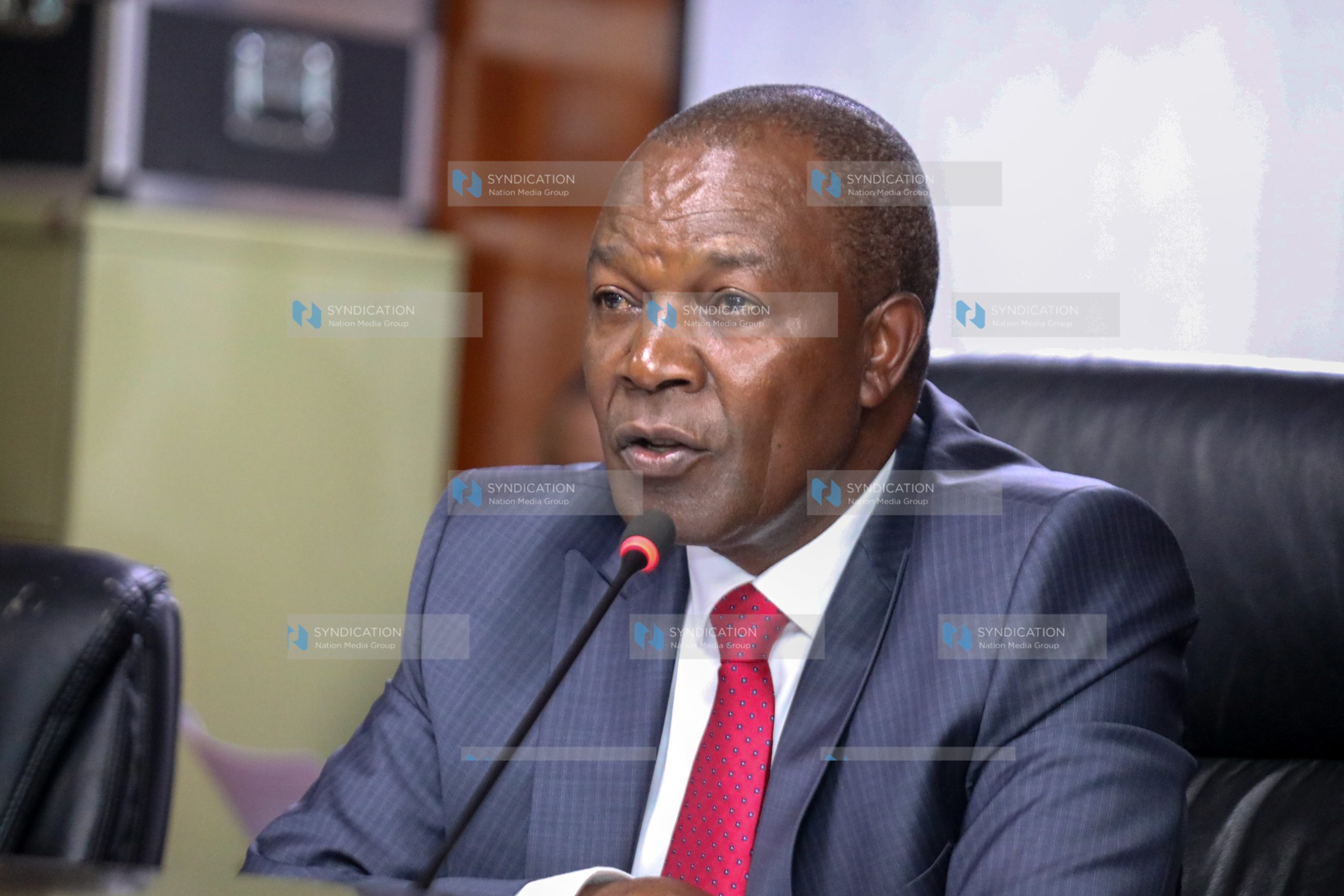 Prof. Njuguna Ndung’u when he appeared before the Committee on Public Debt and Privatization
