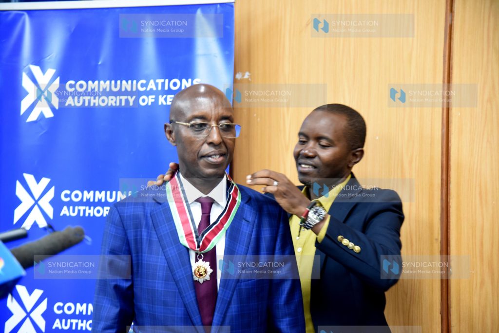 Inauguration of four members to the board of the Communications Authority of Kenya (CA)