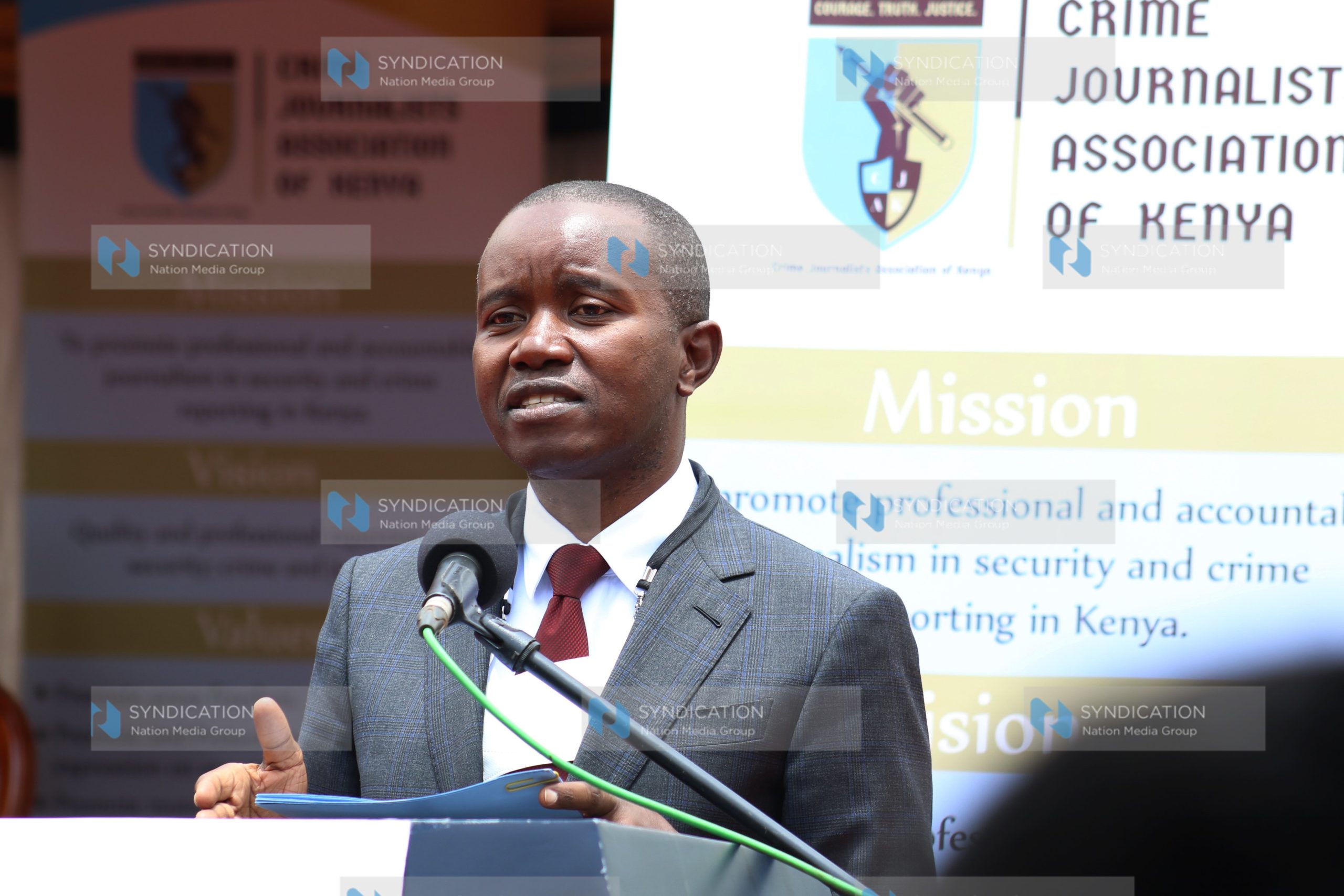 Official launch of Crime Journalists Association of Kenya at the Directorate of Criminal Investigations (DCI)