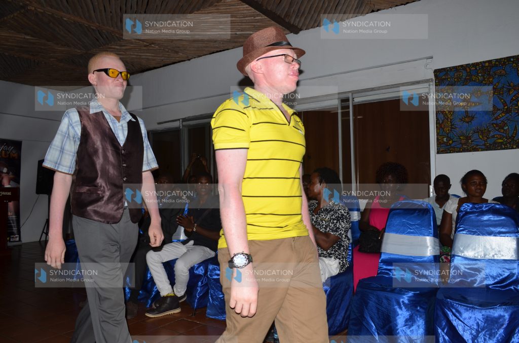 Participants in the Persons Living with Albinism Beauty Contest