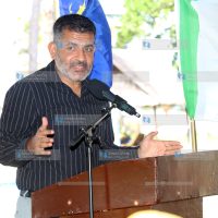 Mombasa Governor Abdulswamad Nassir speaks at Muthu Nyali Beach Hotel in Mombasa
