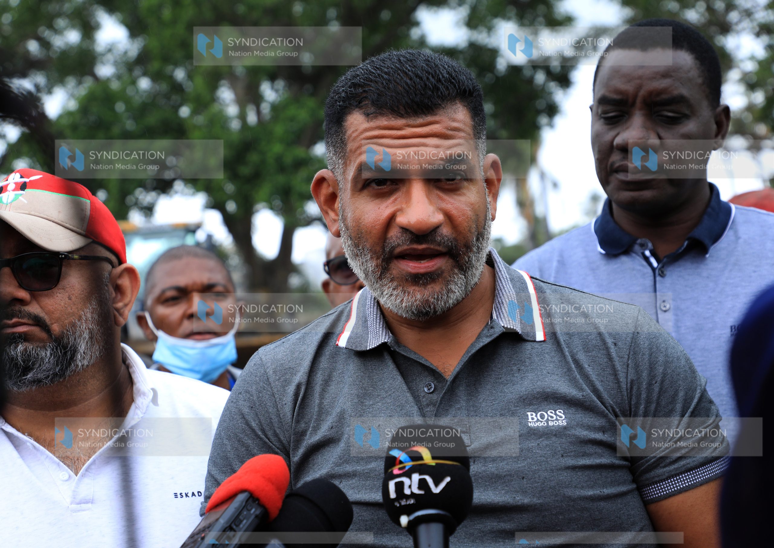 Mombasa Governor Abdulswamad Nassir at Manyimbo Cemetery