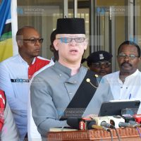 Government Spokesperson Isaac Mwaura addresses the press